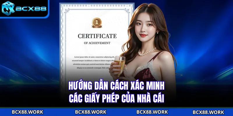 Giấy Phép Hoạt Động Hướng dẫn cách xác minh các giấy phép của nhà cái